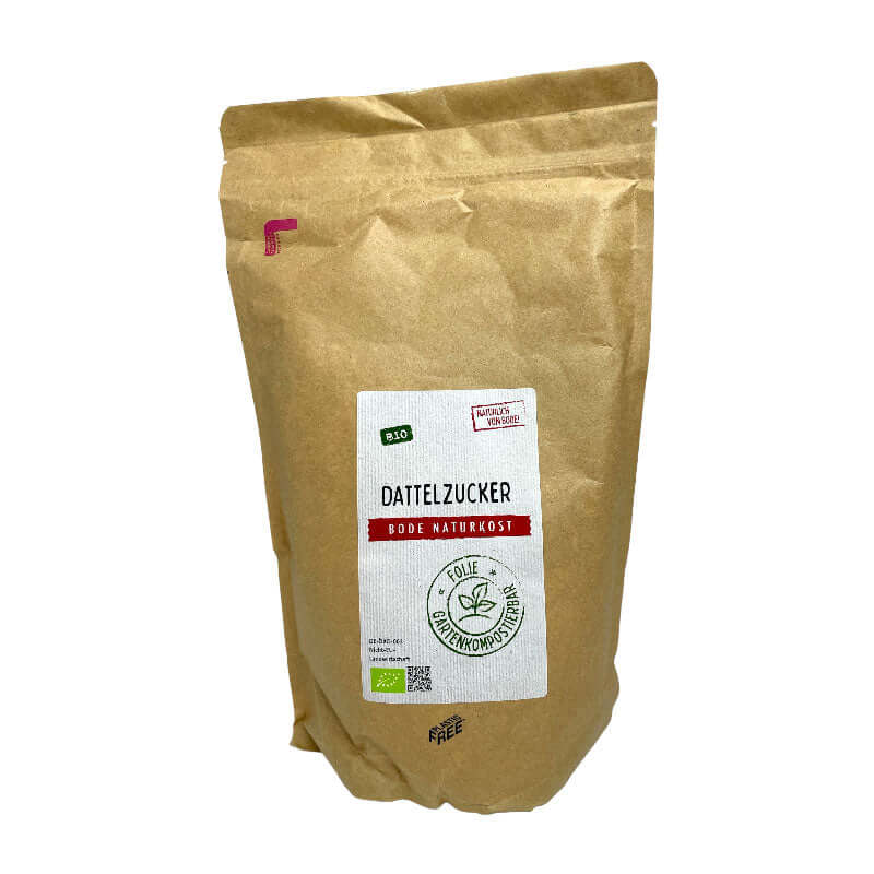 Dattelzucker bio gartenkompostierbarer Beutel 800g