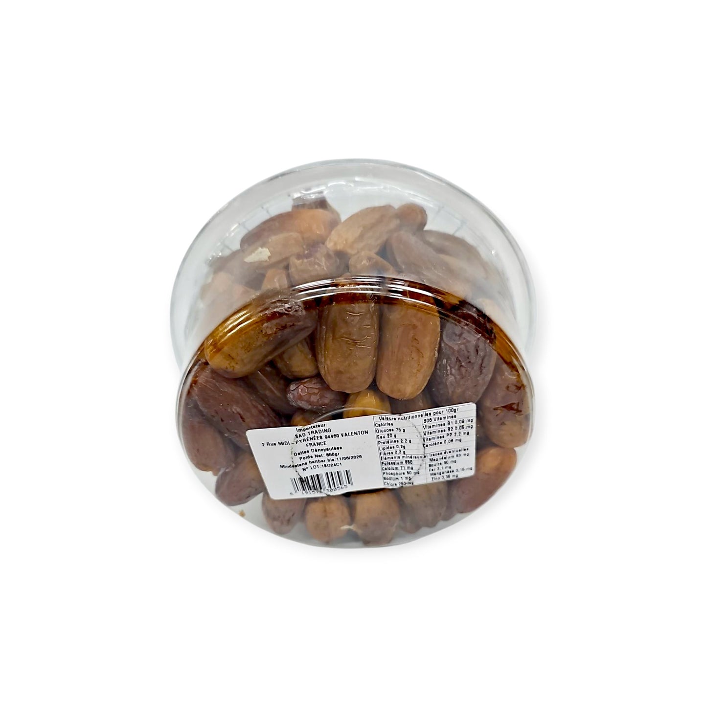 Deglet Nour Datteln entsteint, 850g Dose aus Tunesien