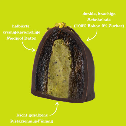 Dattelpralinen: Bomba di Pistacchio (Bio) - Dattellia | Beste Datteln Qualität