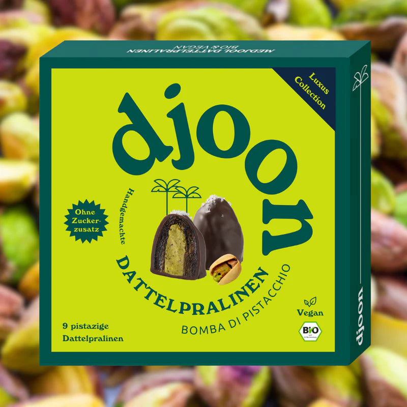 Dattelpralinen: Bomba di Pistacchio (Bio) - Dattellia | Beste Datteln Qualität