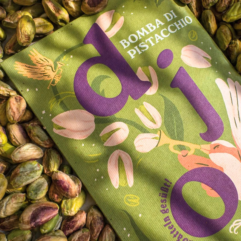 Dattelschokolade: Bomba di Pistacchio (Bio) - Dattellia | Beste Datteln Qualität