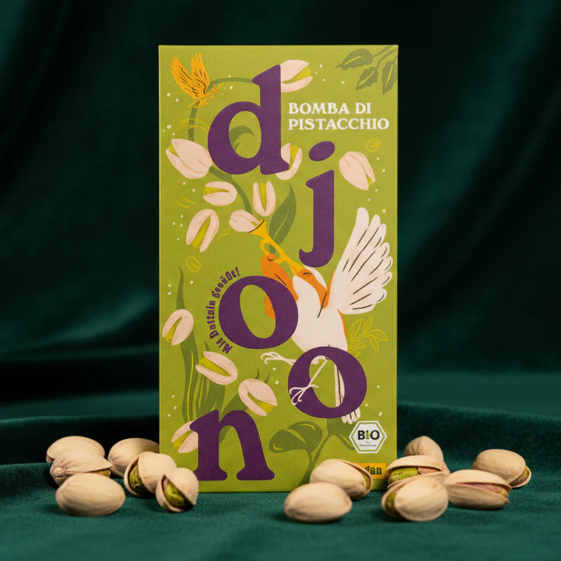Dattelschokolade: Bomba di Pistacchio (Bio) - Dattellia | Beste Datteln Qualität