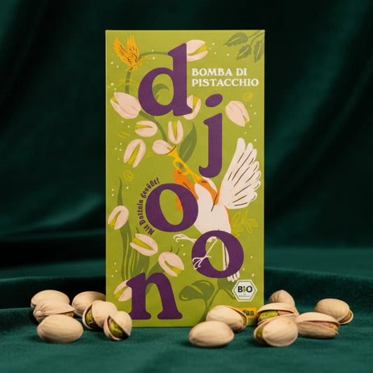 Dattelschokolade: Bomba di Pistacchio (Bio) - Dattellia | Beste Datteln Qualität