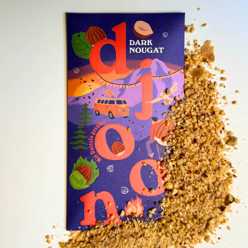 Dattelschokolade: Dark Nougat (Bio) - Dattellia | Beste Datteln Qualität