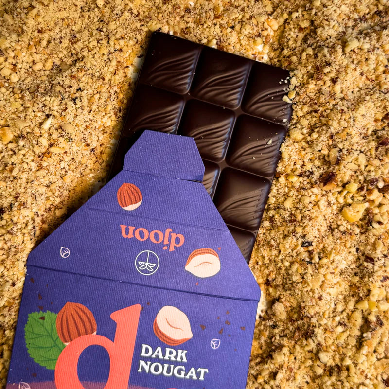 Dattelschokolade: Dark Nougat (Bio) - Dattellia | Beste Datteln Qualität